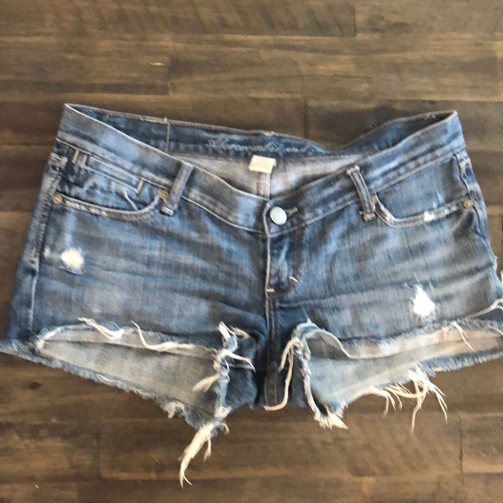 A&F Ripped Jean Shorts